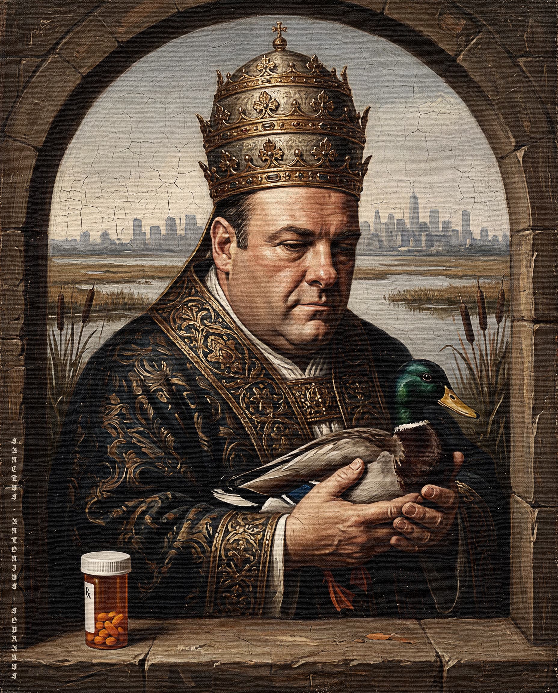 The Many Saints of Newark — Tony Soprano, devotional portrait